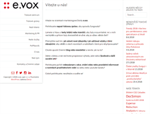 Tablet Screenshot of evox.cz