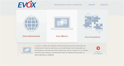 Desktop Screenshot of evox.com.mx